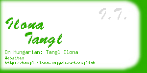 ilona tangl business card